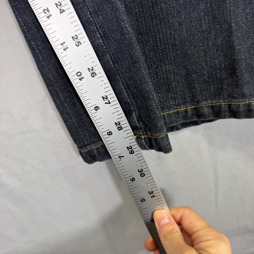 Vintage Y2K Clio II Womens 20 Dark Wash Lace Up Denim Jeans Western Bootcut - Picture 3 of 10